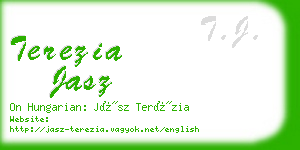 terezia jasz business card